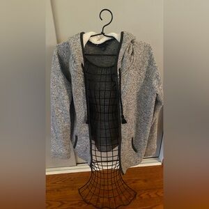 American Eagle Outfitters Gray Hooded Jacket